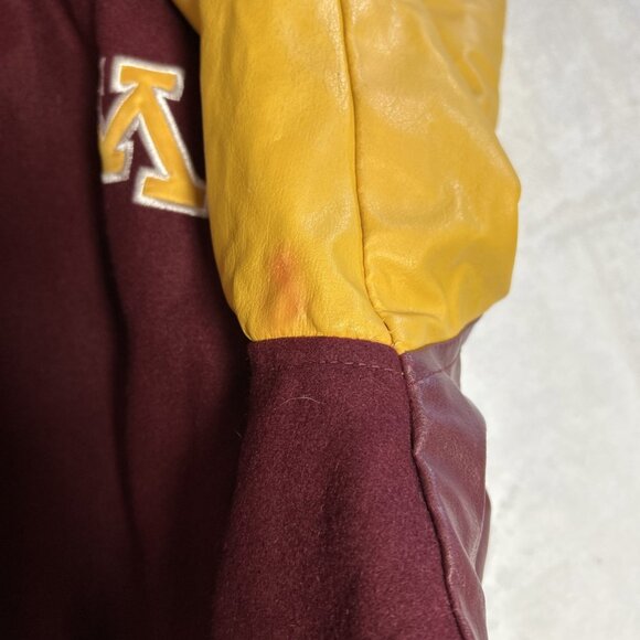 NCAA MINNESOTA GOLDEN GOPHERS MEN'S VARSITY JACKET SIZE XXL VTG - Picture 15 of 16